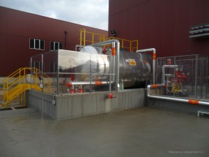 Full realization of a new facility for storage and dosing sulfuric acid