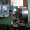 Alesatrice a montante mobile "PAMA" CNC ECS 4801, corse di lavoro 7500x2000x800, tavola rototraslante controllata