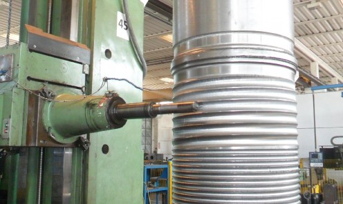 Machining cable reel for 80 mt coal unloader crane hoisting winch